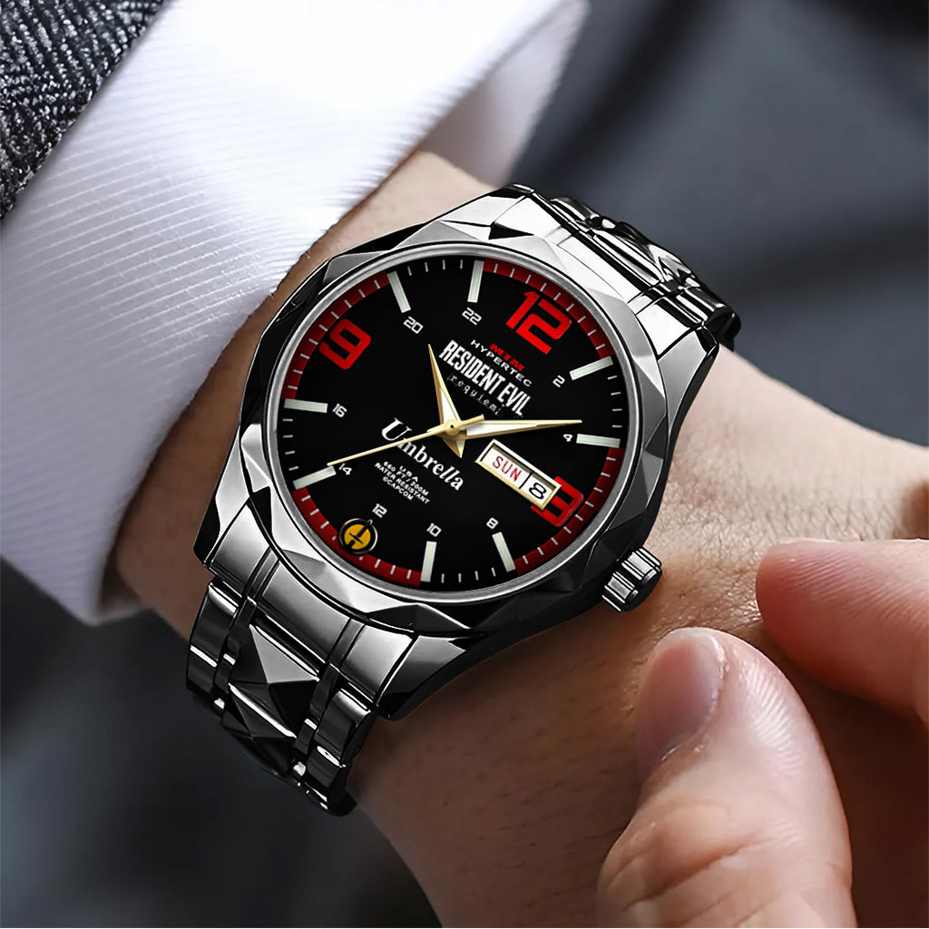 Resident Evil Requiem Alloy Luxury Quartz Watch – TANTN22225
