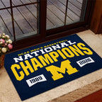 Michigan Wolverines 2026 Men's Basketball National Champions Custom Doormat – TANTN22288