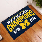 Michigan Wolverines 2026 Men's Basketball National Champions Custom Doormat – TANTN22288