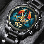 Star Wars 50th Anniversary Black Stainless Steel Watch – TANTN22499