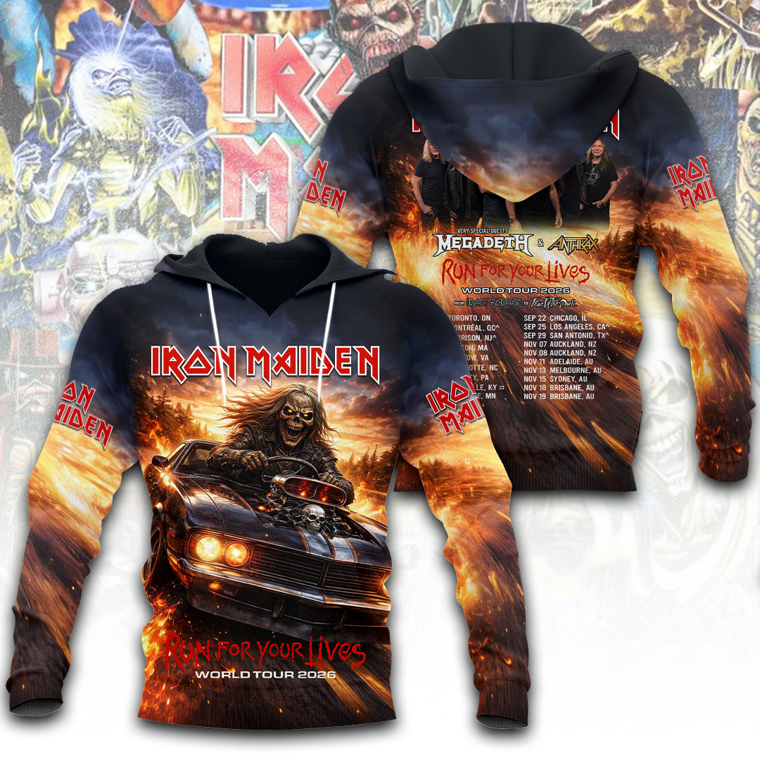 Iron Maiden Tour 2026 3D Apparel – TANTN22708