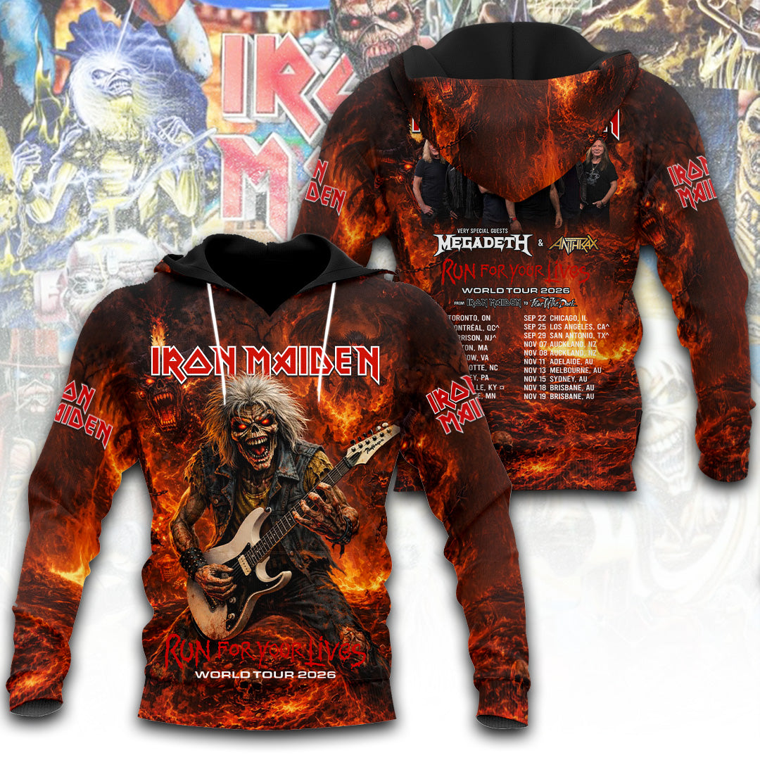 Iron Maiden Tour 2026 3D Apparel – TANTN22710