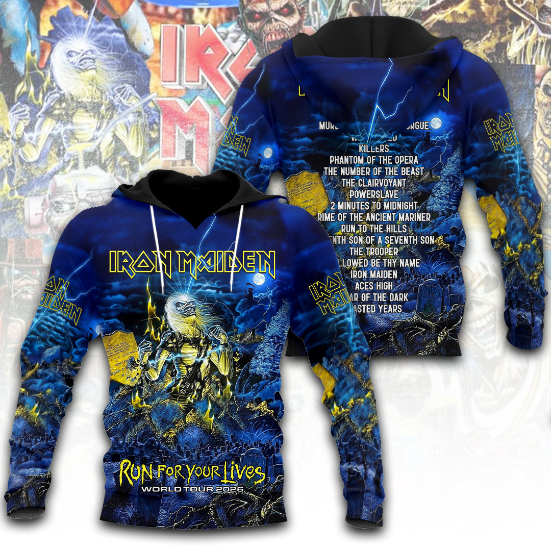 Iron Maiden Tour 2026 3D Apparel – TANTN22739