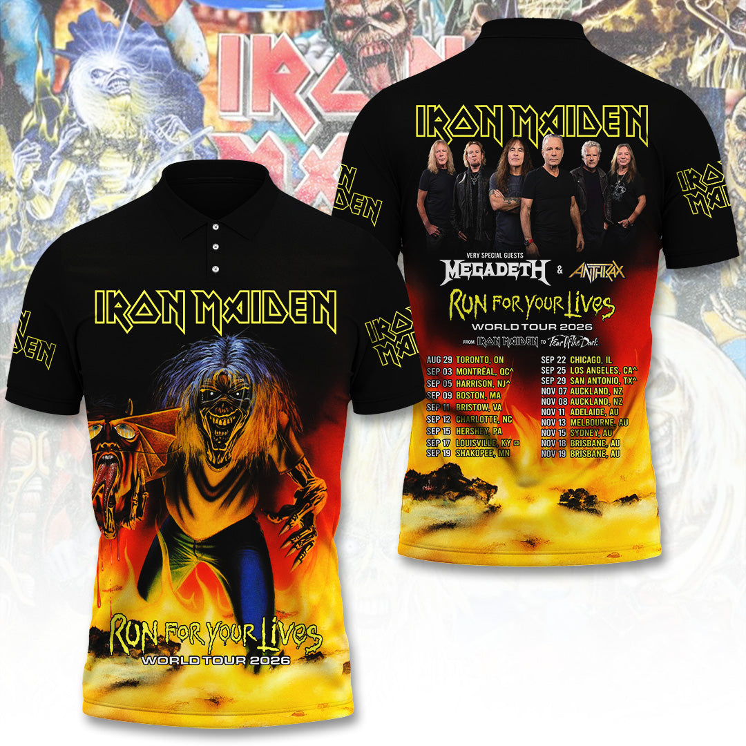 Iron Maiden Tour 2026 3D Apparel – TANTN22740