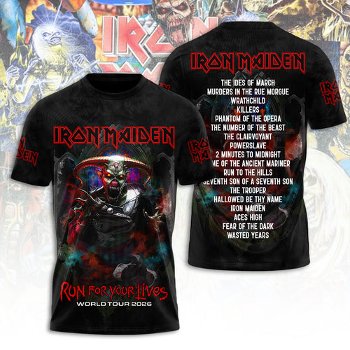Iron Maiden Tour 2026 3D Apparel – TANTN22795