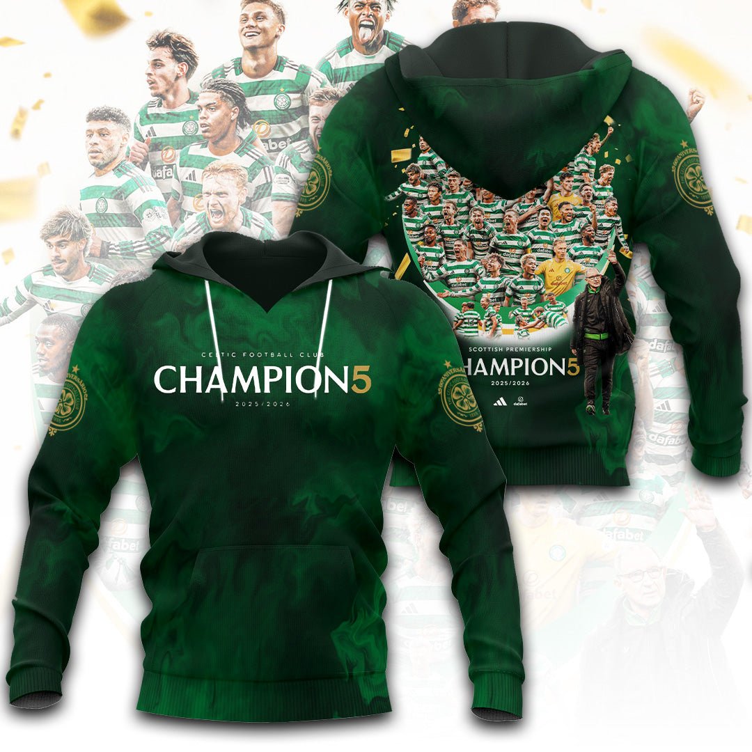 Celtic F.C. Champions 25/26 3D Apparel – TANTN22944