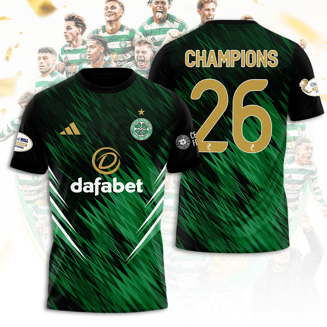Celtic F.C. Champions 25/26 3D Apparel – TANTN22945