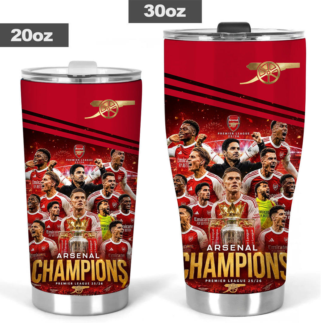 Arsenal FC Premier League Champions 25/26 Tumbler Cup – TANTN23029