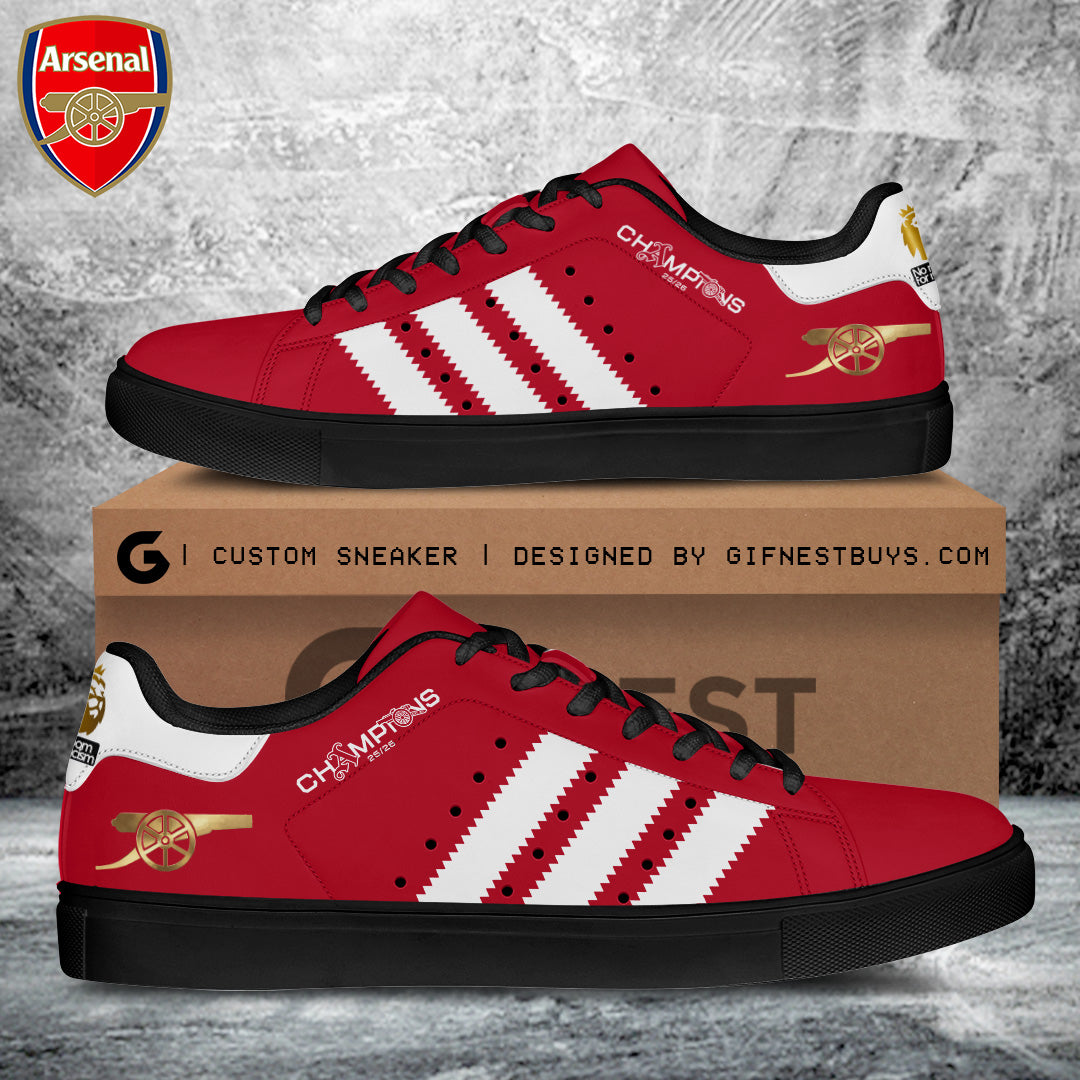 Arsenal FC Premier League Champions 25/26 Custom SS Shoes – TANTN23074