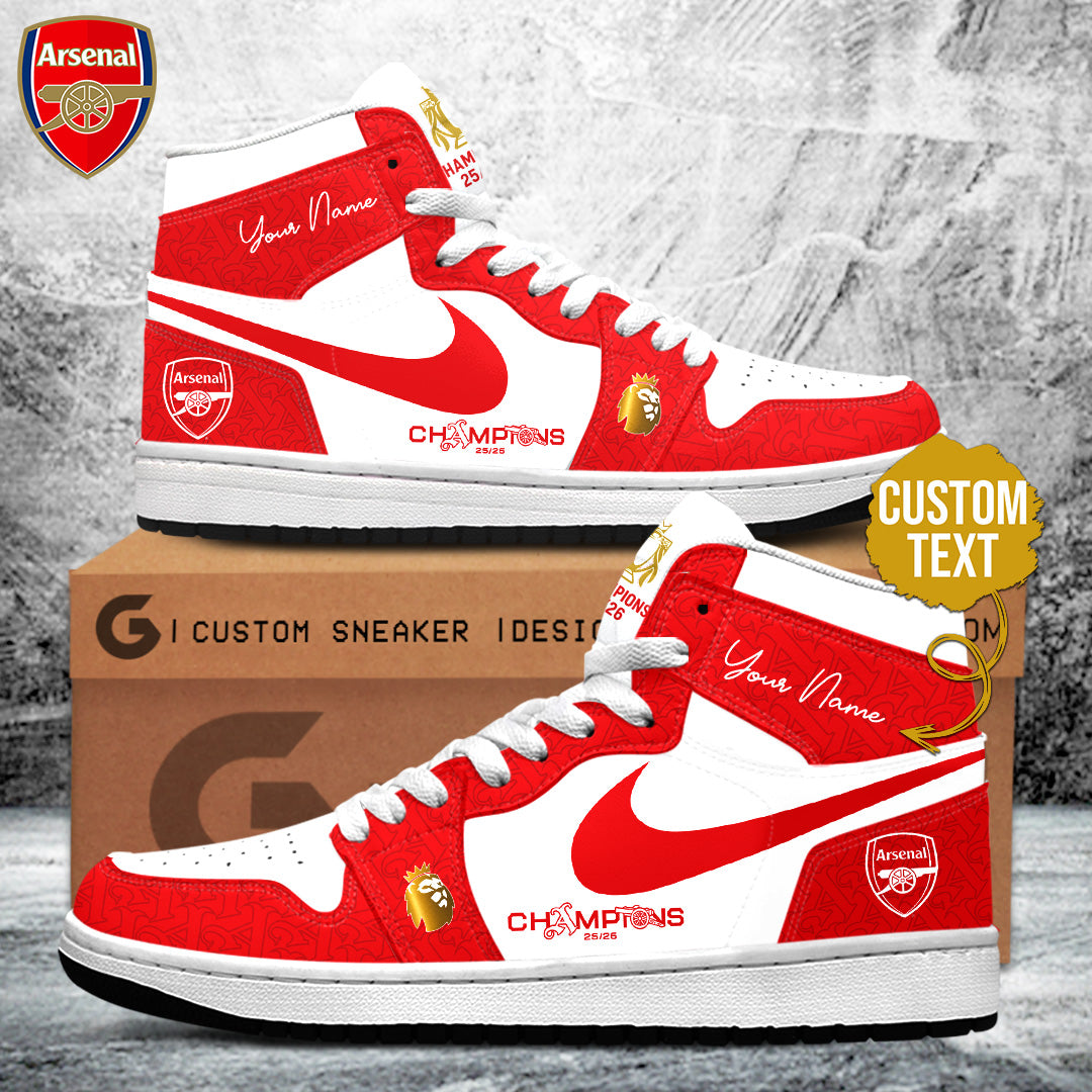 Personalized Arsenal FC Premier League Champions 25/26 AJ1 Sneaker – TANTN23122
