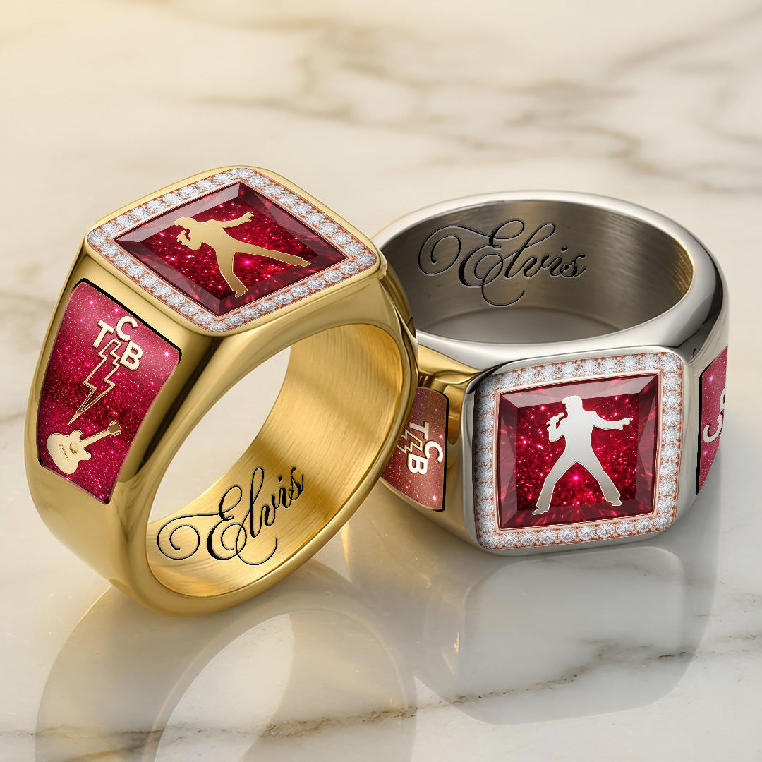 Elvis Presley 3D Engraved Ring – TANTN23172