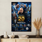 Manchester City x Pep Guardiola Rectangle Canvas With Inner Frame – TANTN23179