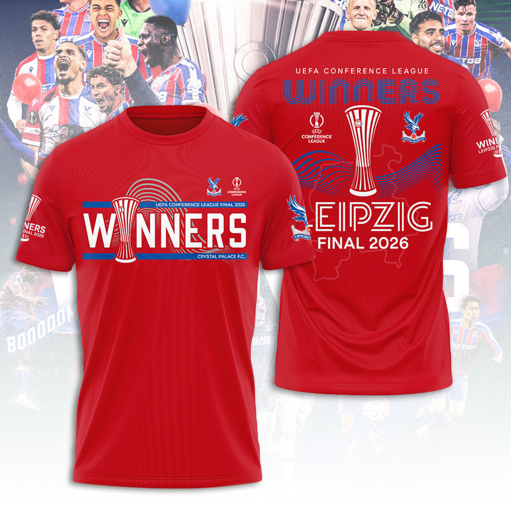 Crystal Palace FC UEFA Conference League Winners 2026 3D Apparel – TANTN23217