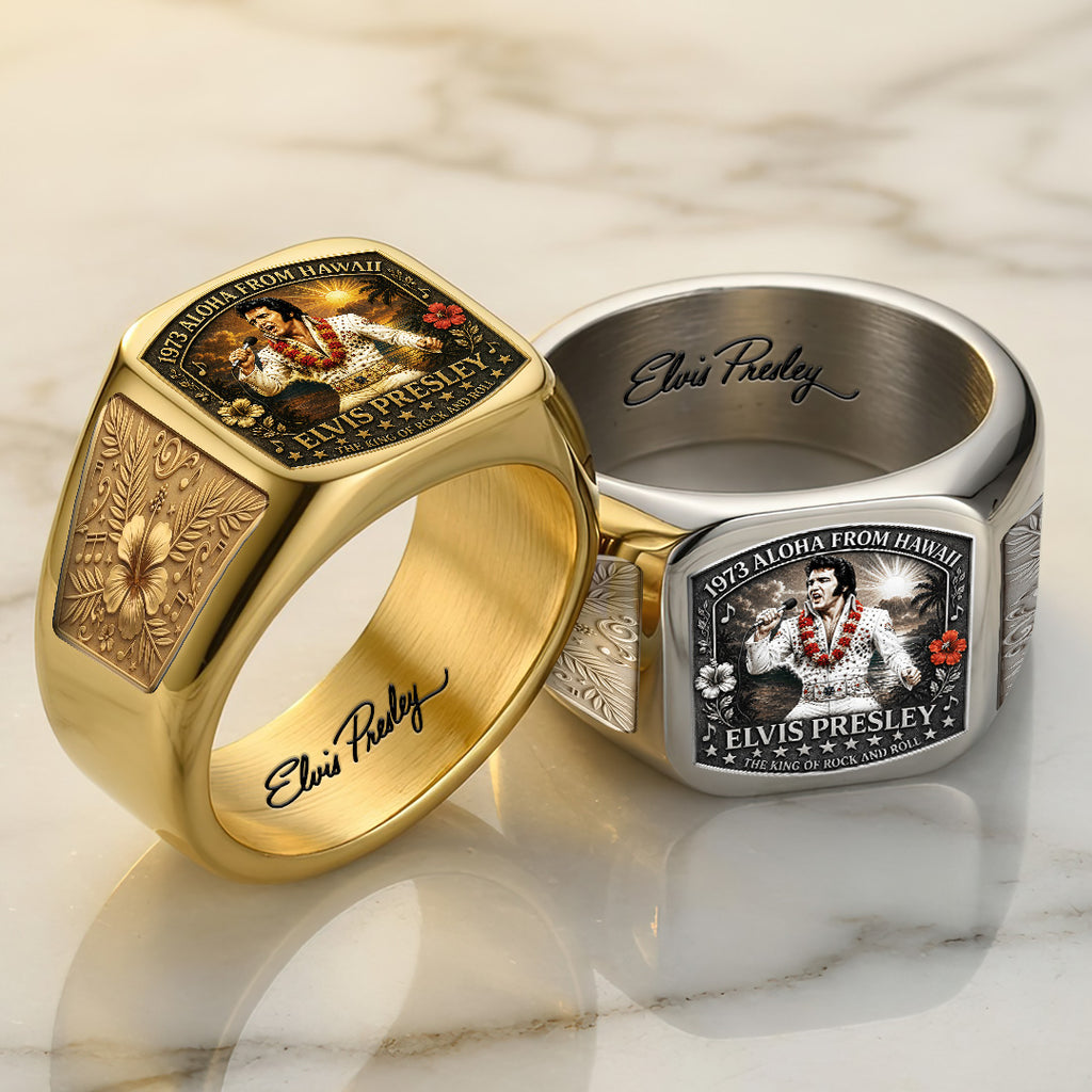 Elvis Presley 3D Engraved Ring – TANTN23235