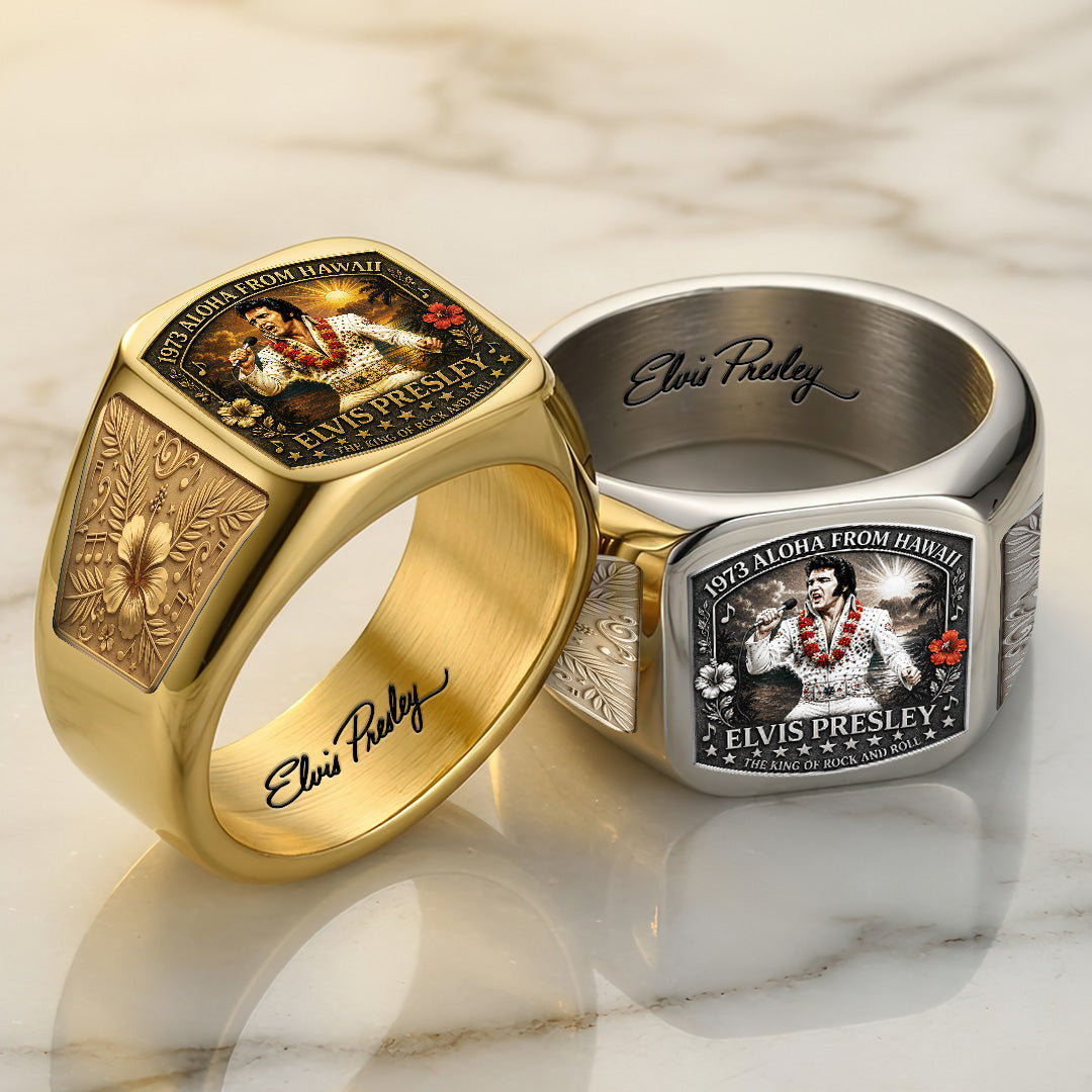 Elvis Presley 3D Engraved Ring – TANTN23235