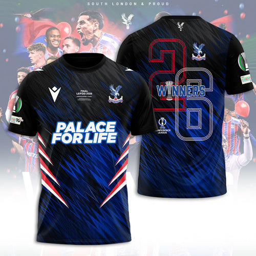 Crystal Palace FC UEFA Conference League Winners 2026 3D Apparel – TANTN23237