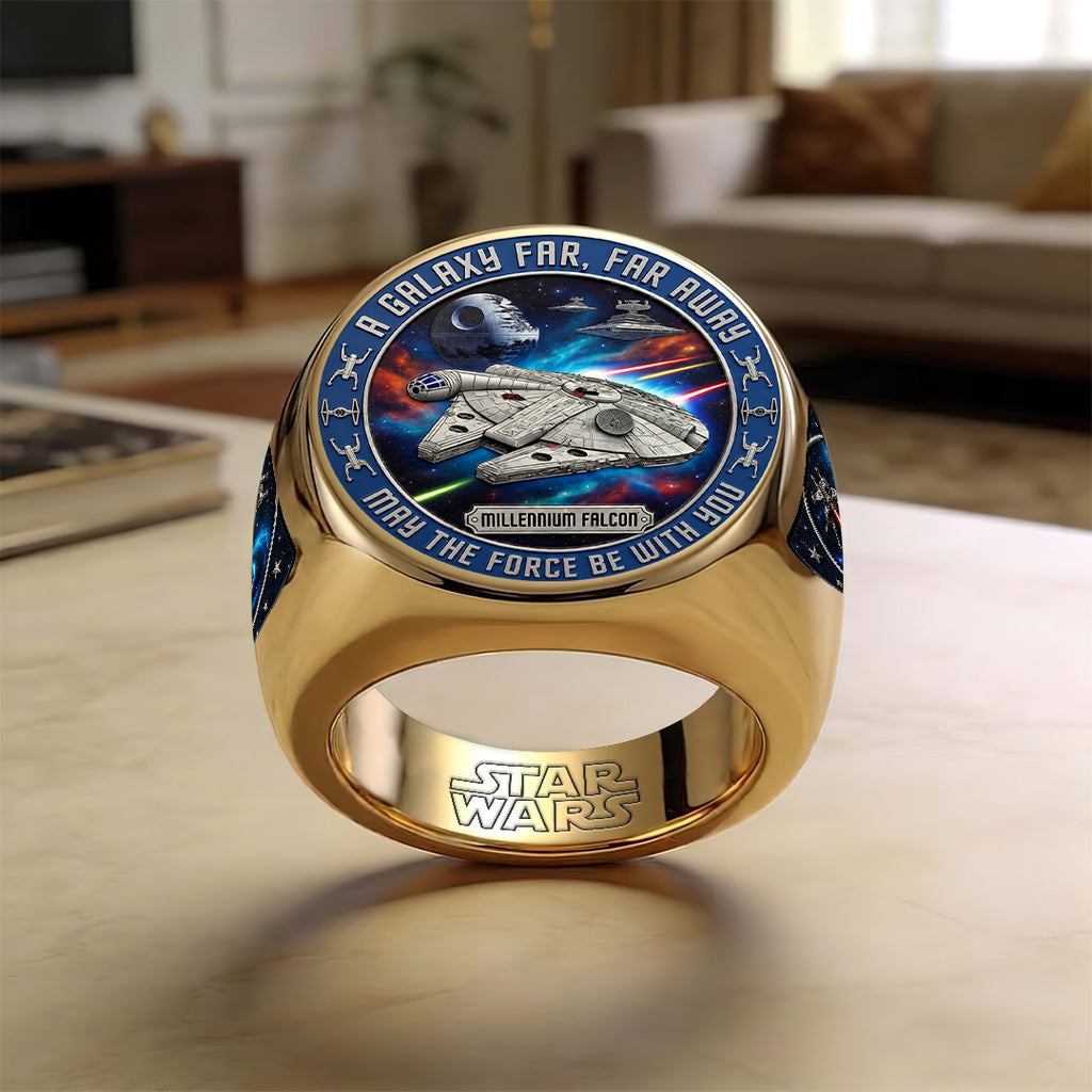 Star Wars 50th Anniversary 3D Engraved Ring – TANTN23242