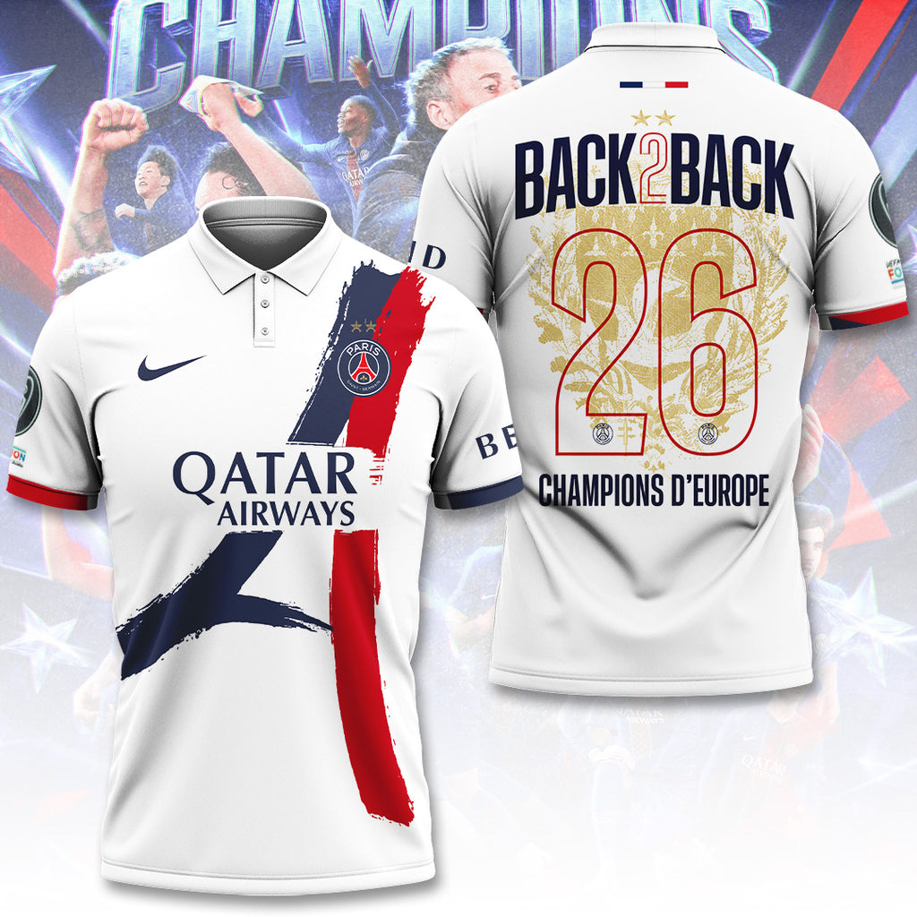 Paris Saint-Germain Champions of Europe 25/26 3D Apparel – TANTN23275