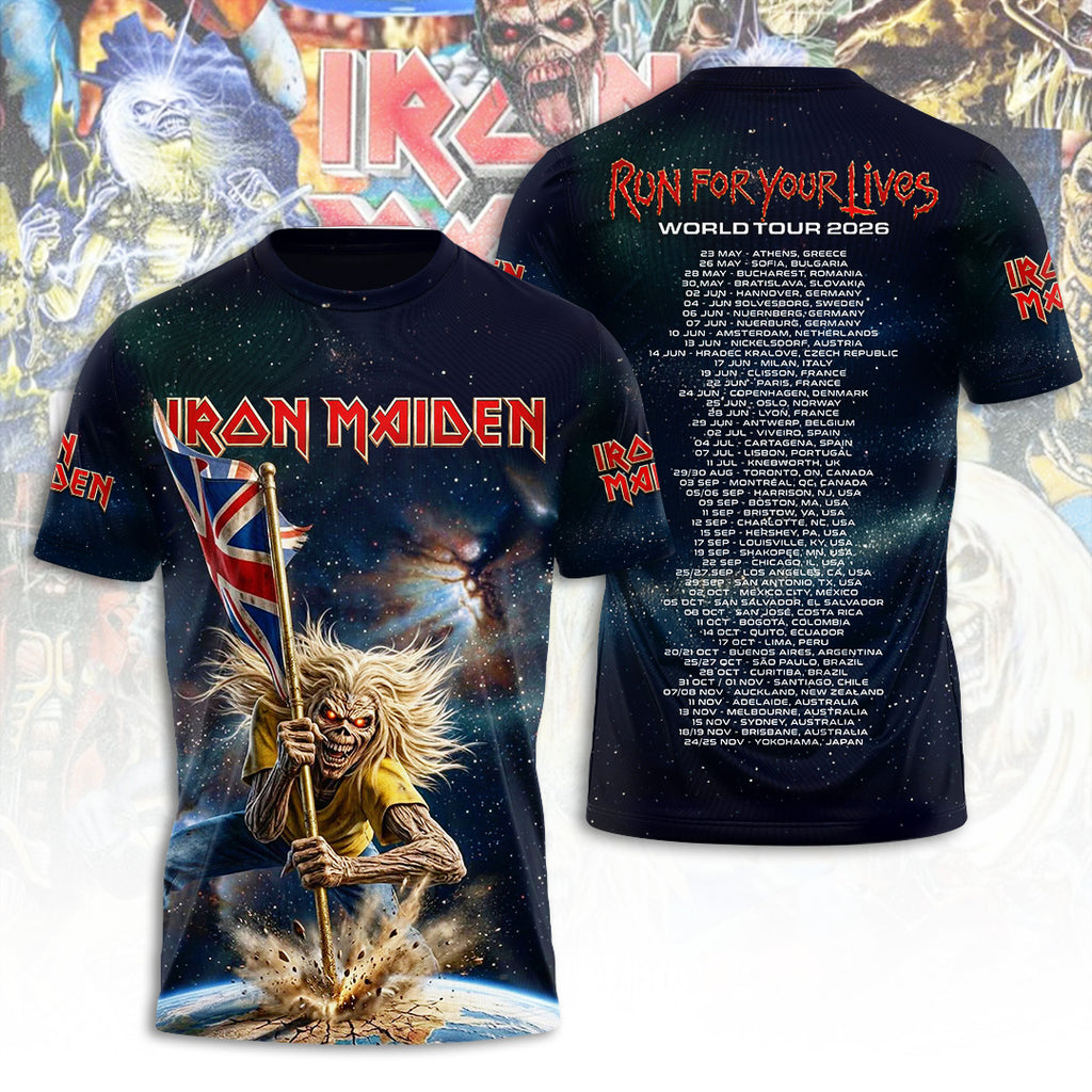 Iron Maiden Tour 2026 3D Apparel – TANTN23317