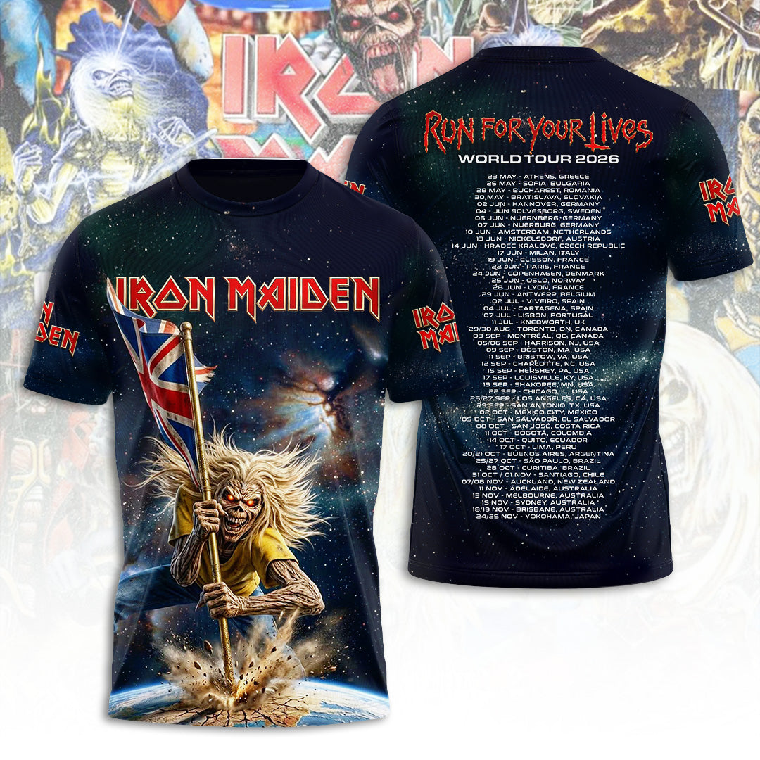 Iron Maiden Tour 2026 3D Apparel – TANTN23317