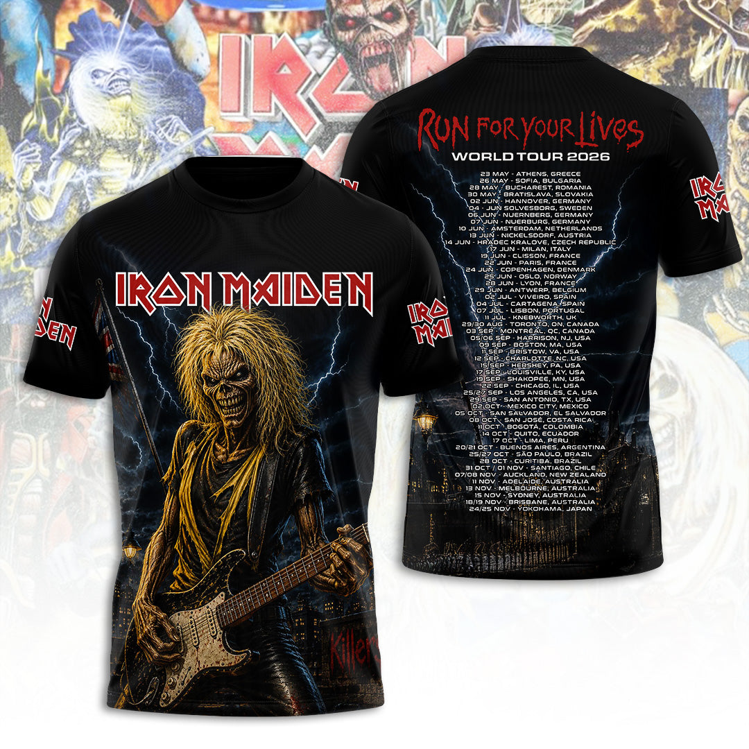 Iron Maiden Tour 2026 3D Apparel – TANTN23319
