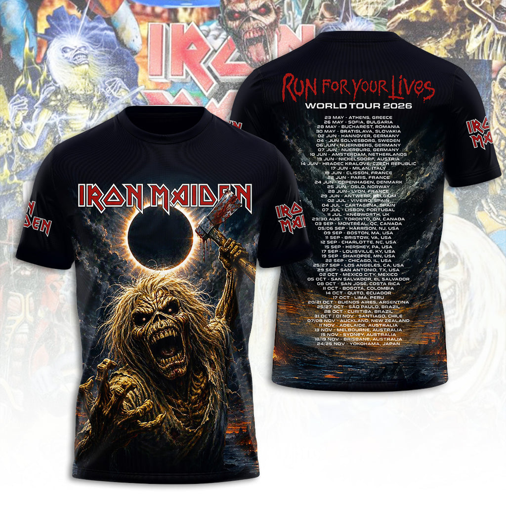 Iron Maiden Tour 2026 3D Apparel – TANTN23321