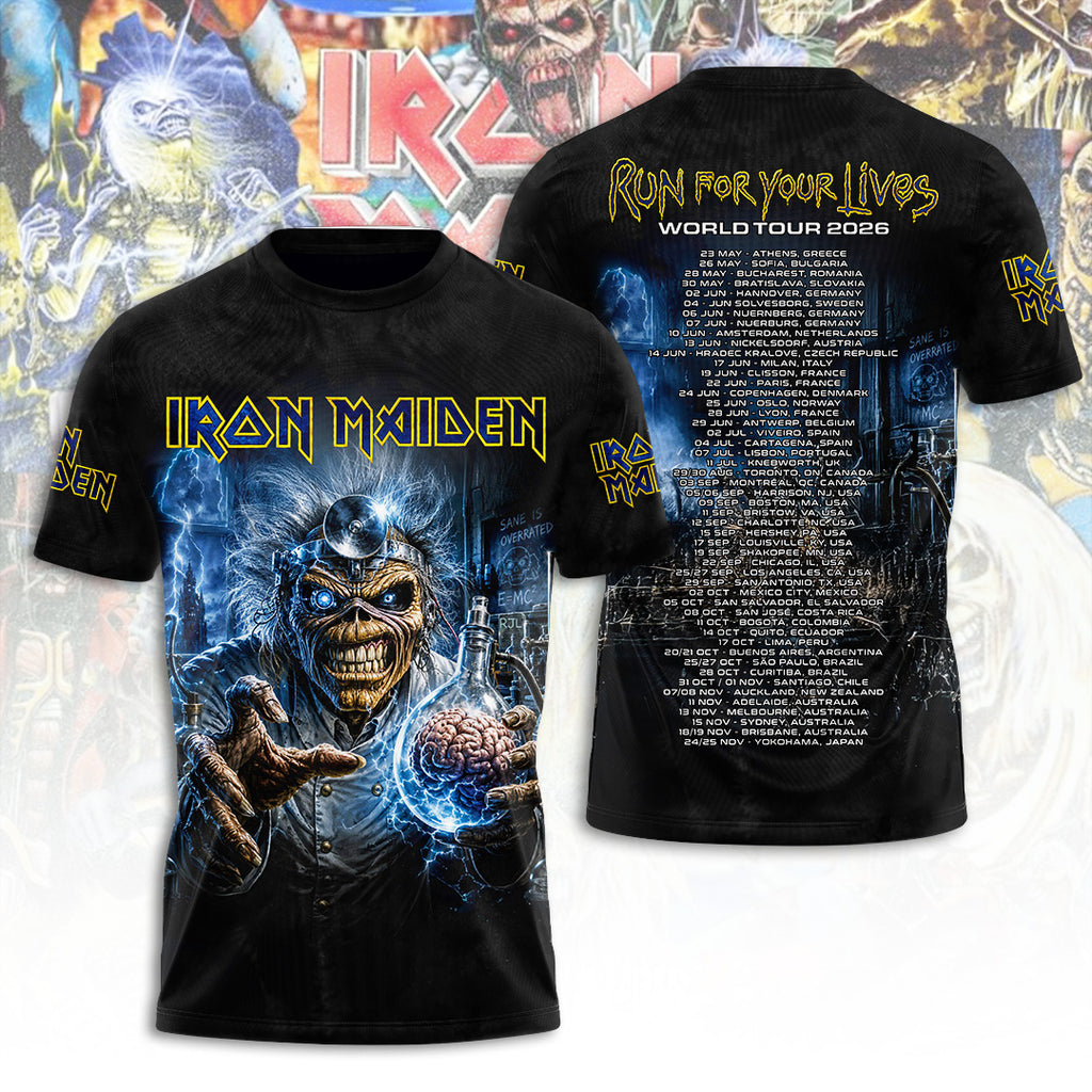 Iron Maiden Tour 2026 3D Apparel – TANTN23345