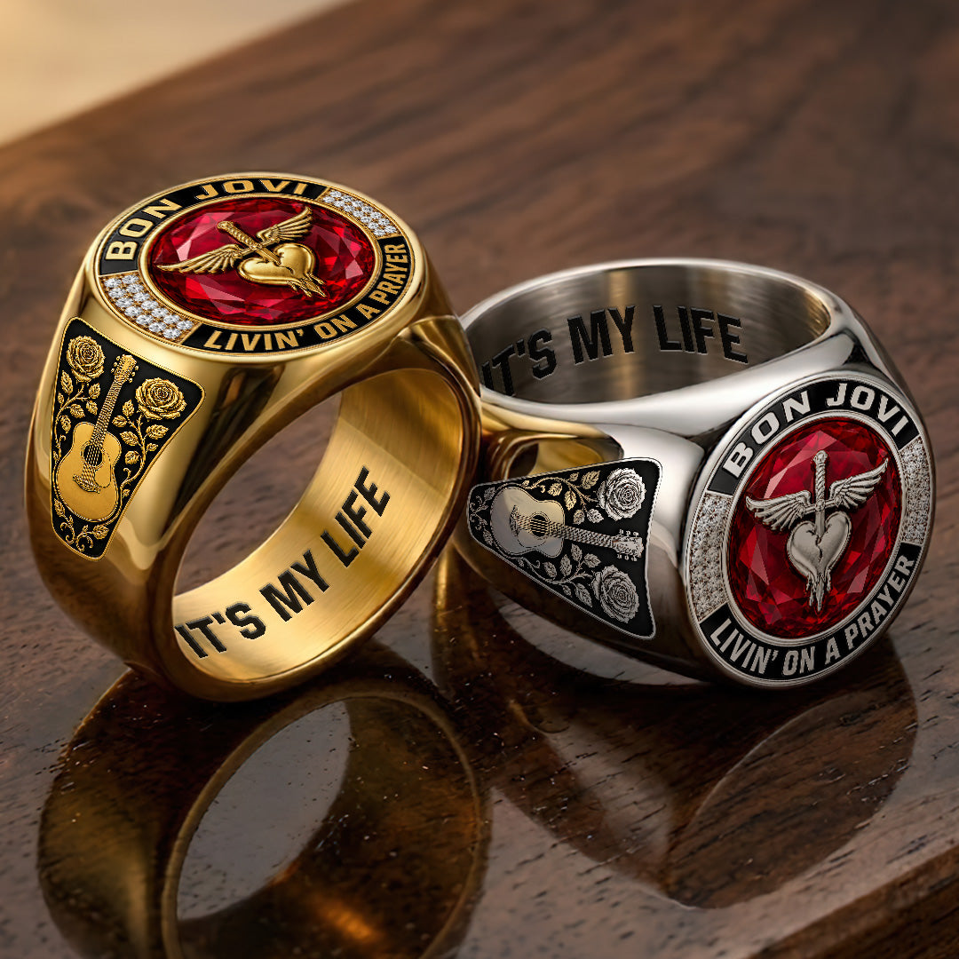 Bon Jovi 3D Engraved Ring – TANTN23406