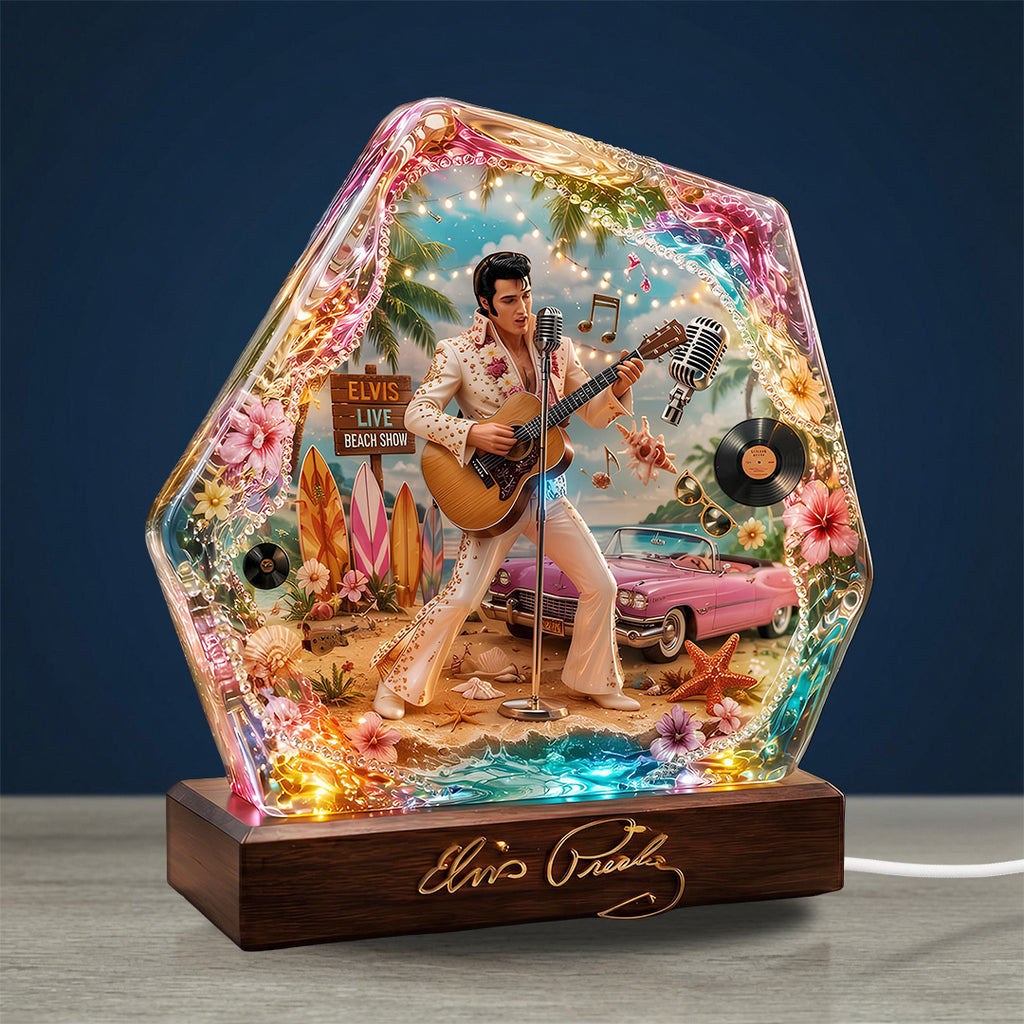 Elvis Presley Custom Shape Acrylic Light Box – TANTN23457