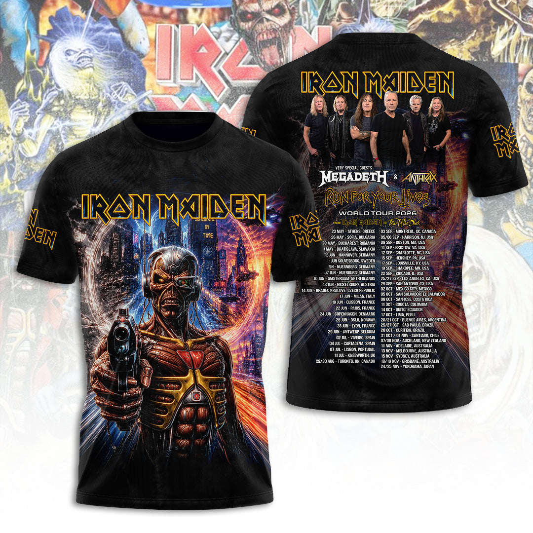 Iron Maiden Tour 2026 3D Apparel – TANTN23506