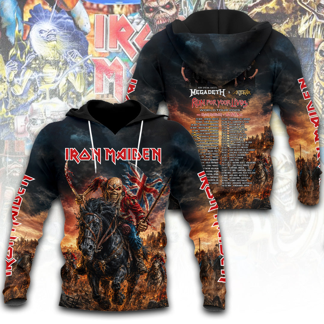 Iron Maiden Tour 2026 3D Apparel – TANTN23582