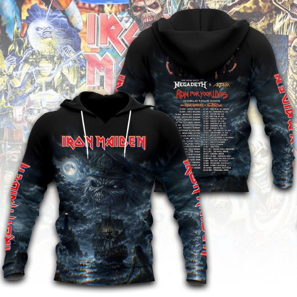 Iron Maiden Tour 2026 3D Apparel – TANTN23584