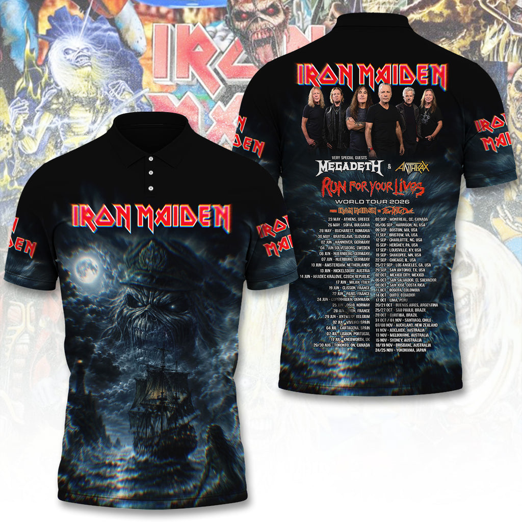 Iron Maiden Tour 2026 3D Apparel – TANTN23584