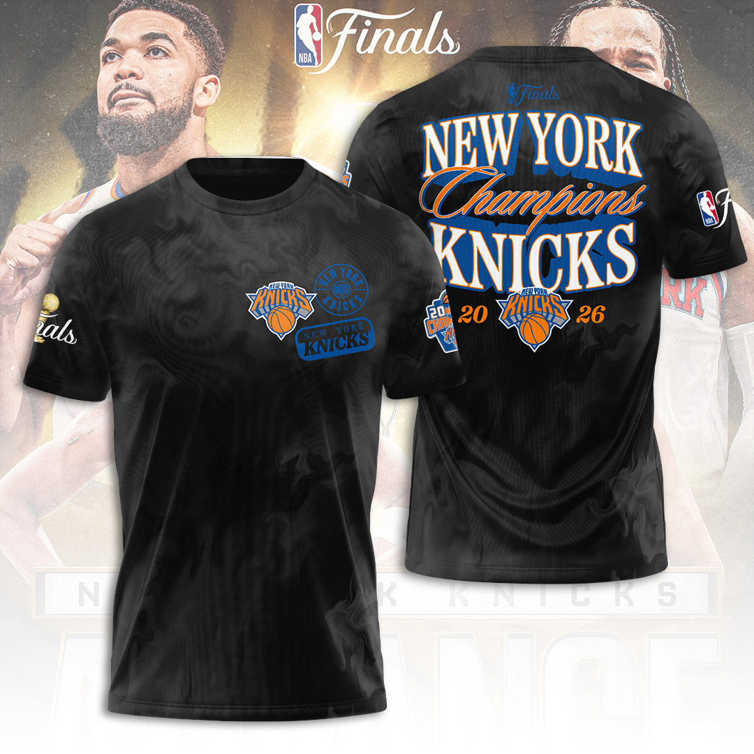 New York Knicks NBA Finals Champions 2026 3D Apparel – TANTN23631
