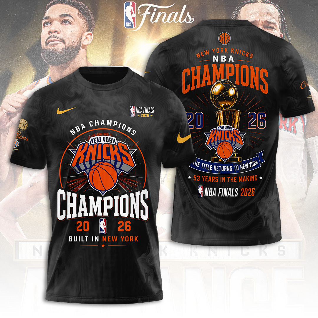 New York Knicks NBA Finals Champions 2026 3D Apparel – TANTN23640
