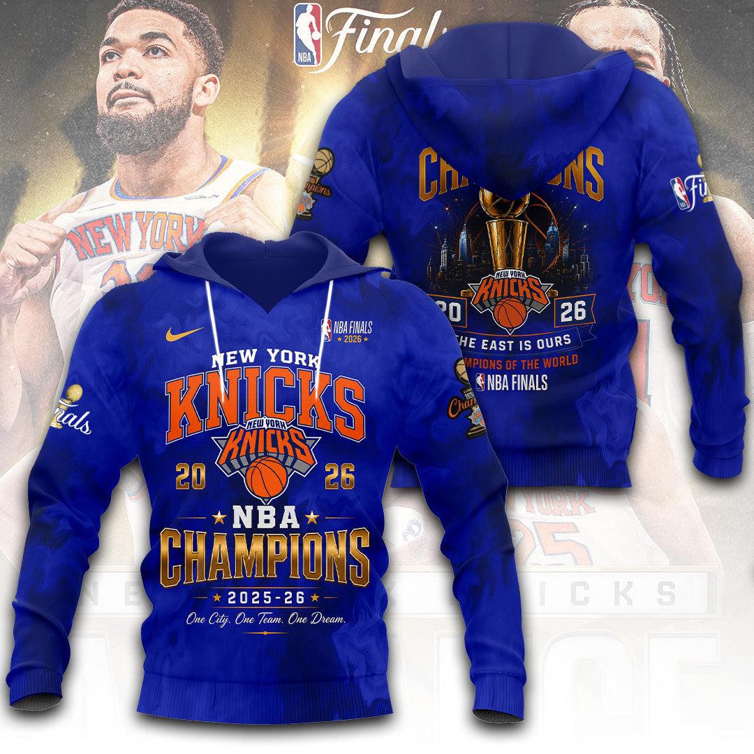 New York Knicks NBA Finals Champions 2026 3D Apparel – TANTN23642