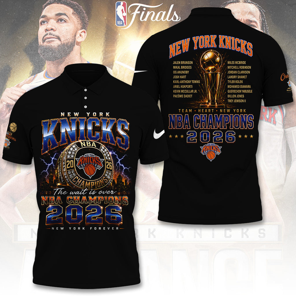 New York Knicks NBA Finals Champions 2026 3D Apparel – TANTN23646