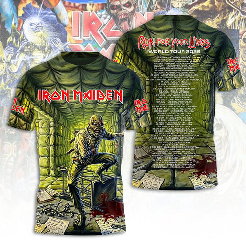 Iron Maiden Tour 2026 3D Apparel – TANTN23709