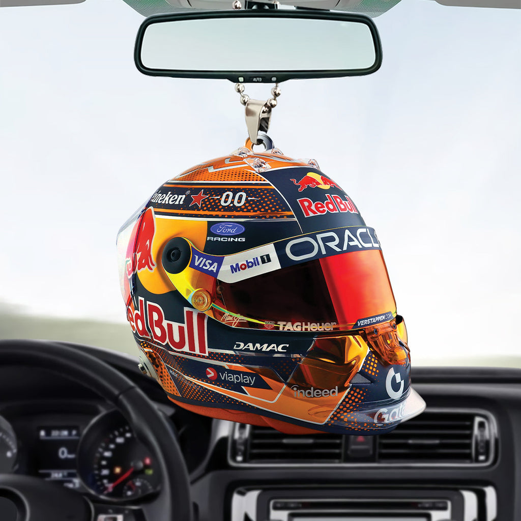 Red Bull Racing x Max Verstappen Custom shape 2-sided Acrylic Car Ornament – TANTN23765