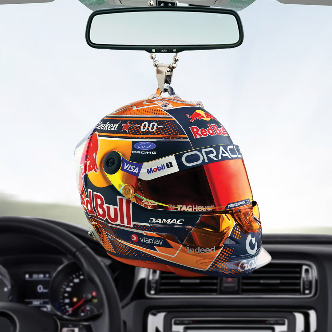 Red Bull Racing x Max Verstappen Custom shape 2-sided Acrylic Car Ornament – TANTN23765