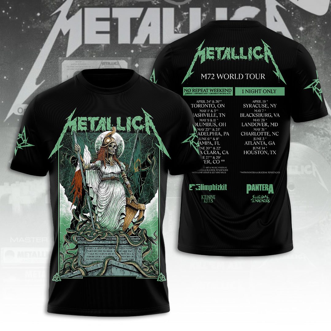 Metallica Tour 2026 3D Apparel – TANTN23896