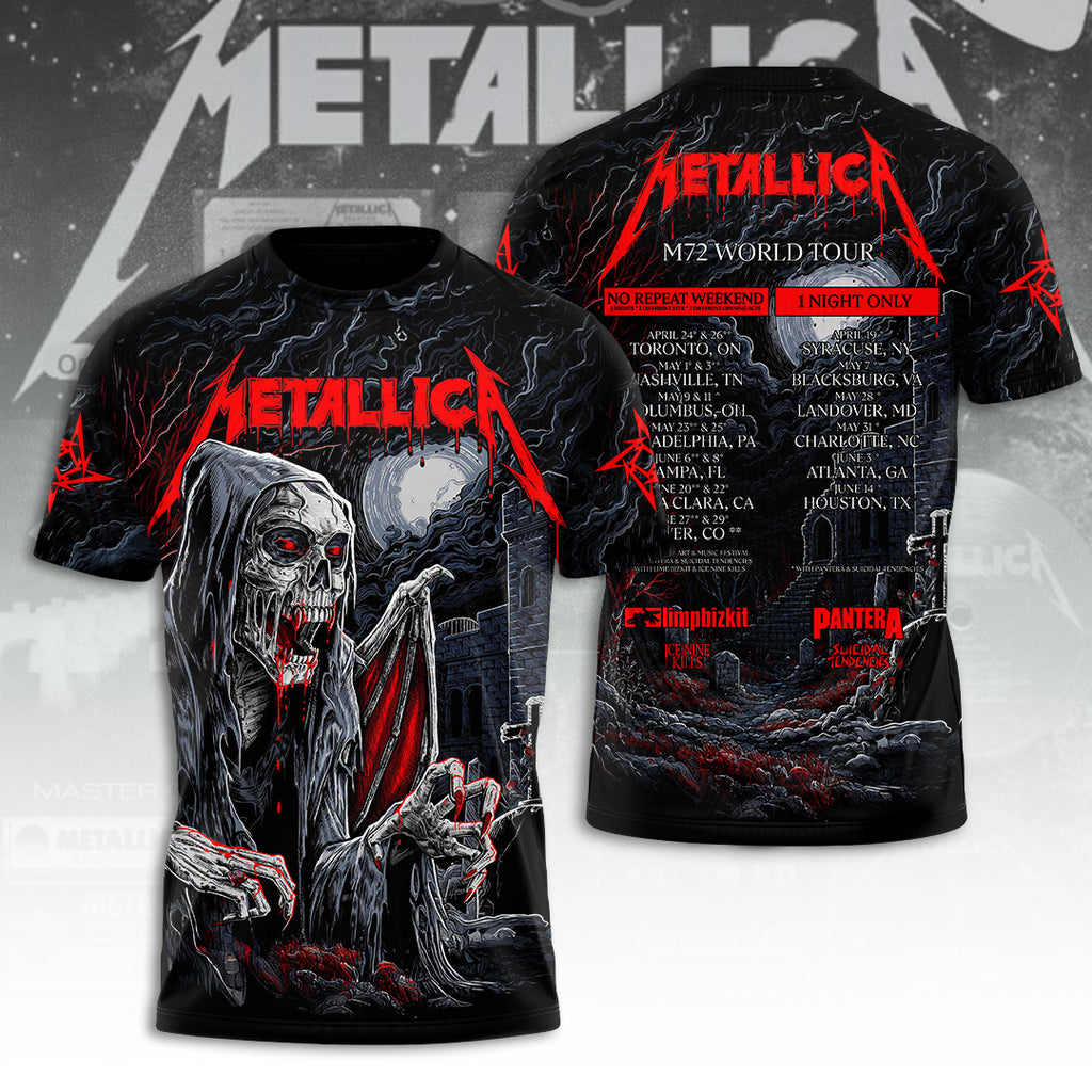 Metallica Tour 2026 3D Apparel – TANTN23906