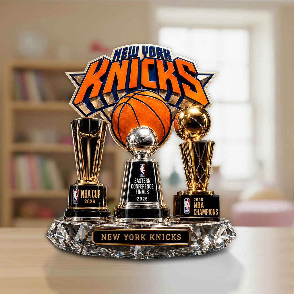 New York Knicks NBA Finals Champions 2026 Shape Acrylic Plaque – TANTN24005