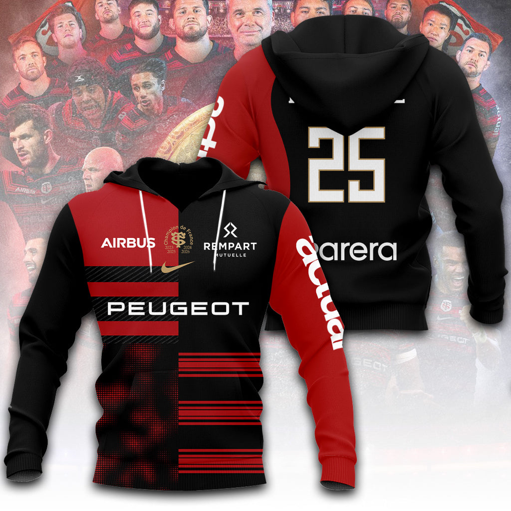 Stade Toulousain 4 Time French Champions 2026 3D Apparel – TANTN24009