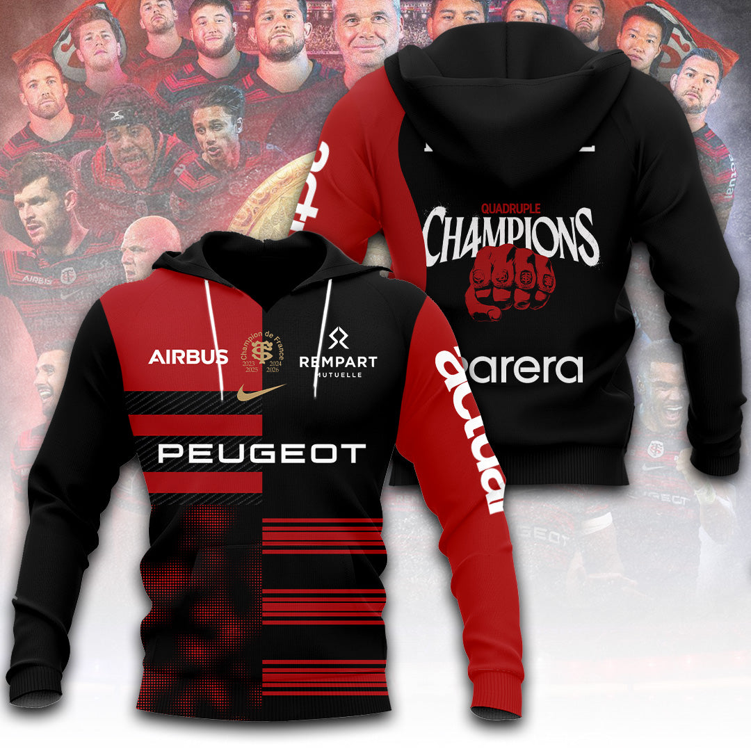 Stade Toulousain 4 Time French Champions 2026 3D Apparel – TANTN24010