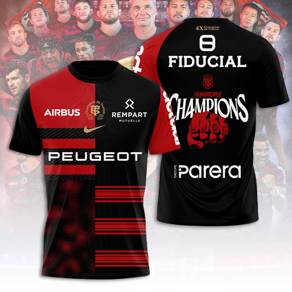 Stade Toulousain 4 Time French Champions 2026 3D Apparel – TANTN24010