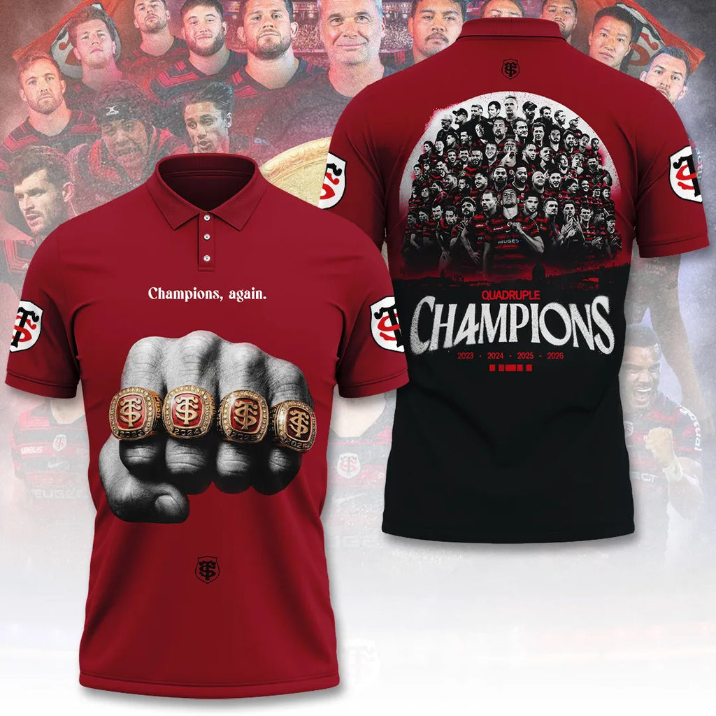 Stade Toulousain 4 Time French Champions 2026 3D Apparel – TANTN24018