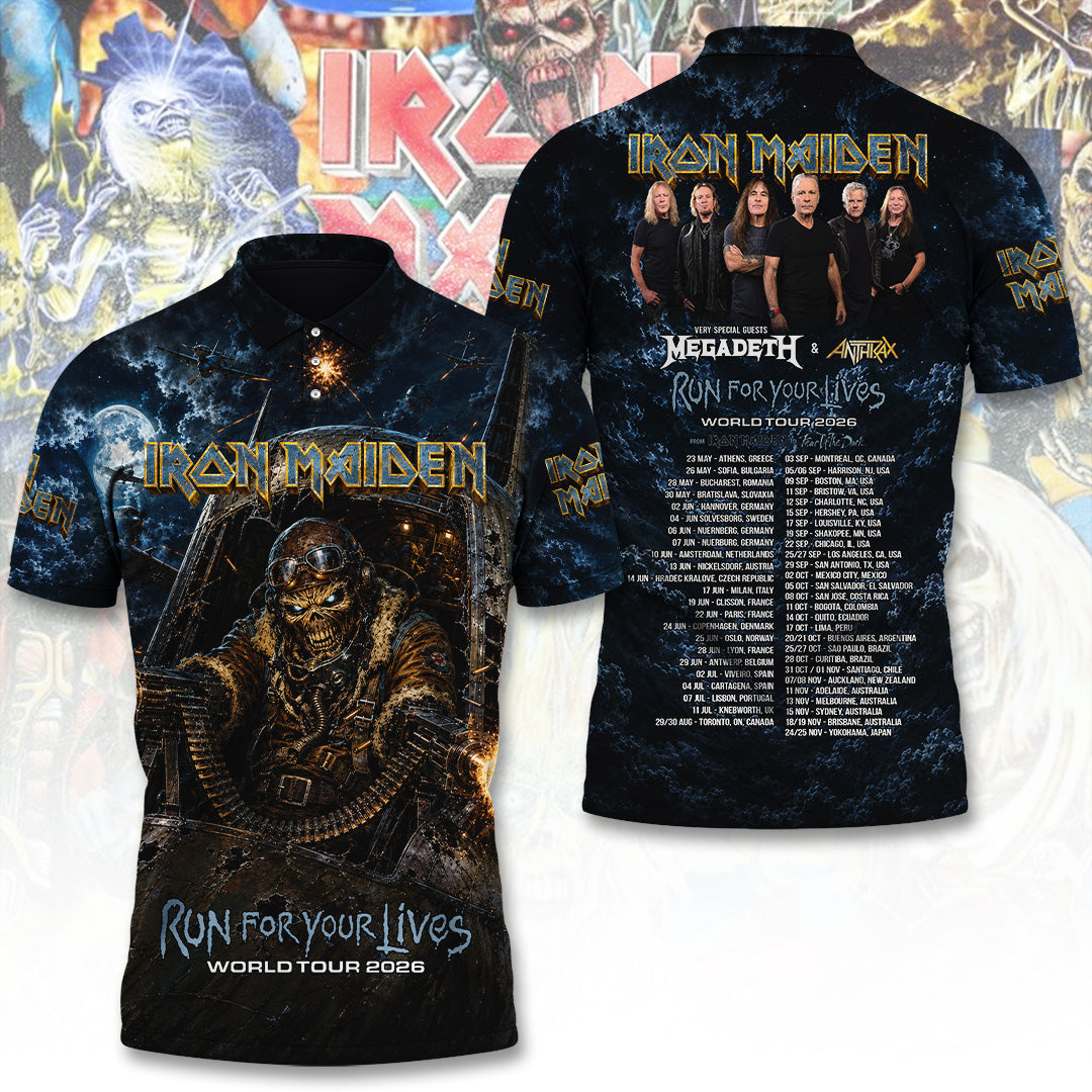 Iron Maiden Tour 2026 3D Apparel – TANTN24070