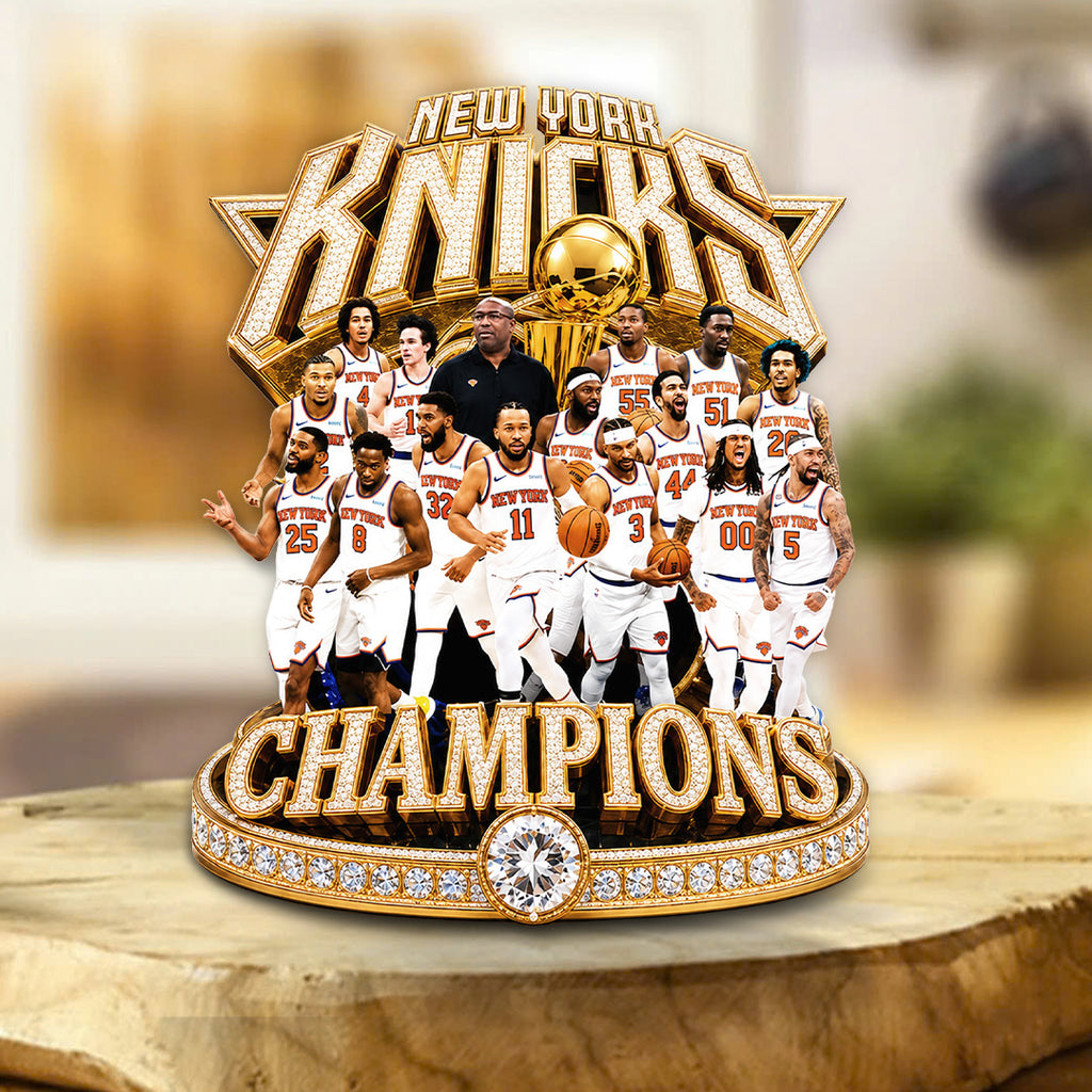 New York Knicks NBA Finals Champions 2026 Custom Shape Acrylic Plaque – TANTN24095