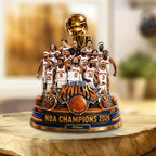 New York Knicks NBA Finals Champions 2026 Shape Acrylic Plaque – TANTN24096